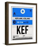 KEF Keflavik Luggage Tag I-NaxArt-Framed Art Print