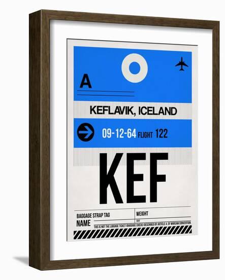 KEF Keflavik Luggage Tag I-NaxArt-Framed Art Print