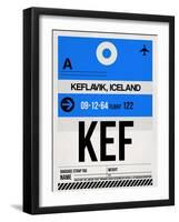 KEF Keflavik Luggage Tag I-NaxArt-Framed Art Print