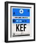 KEF Keflavik Luggage Tag I-NaxArt-Framed Art Print