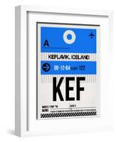 KEF Keflavik Luggage Tag I-NaxArt-Framed Art Print