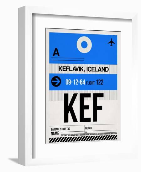 KEF Keflavik Luggage Tag I-NaxArt-Framed Art Print