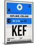 KEF Keflavik Luggage Tag I-NaxArt-Mounted Art Print