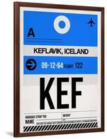 KEF Keflavik Luggage Tag I-NaxArt-Framed Art Print