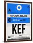 KEF Keflavik Luggage Tag I-NaxArt-Framed Art Print