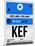 KEF Keflavik Luggage Tag I-NaxArt-Mounted Art Print