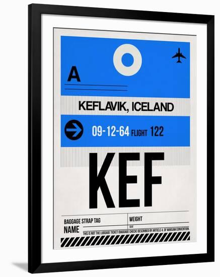 KEF Keflavik Luggage Tag I-NaxArt-Framed Art Print