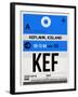 KEF Keflavik Luggage Tag I-NaxArt-Framed Art Print