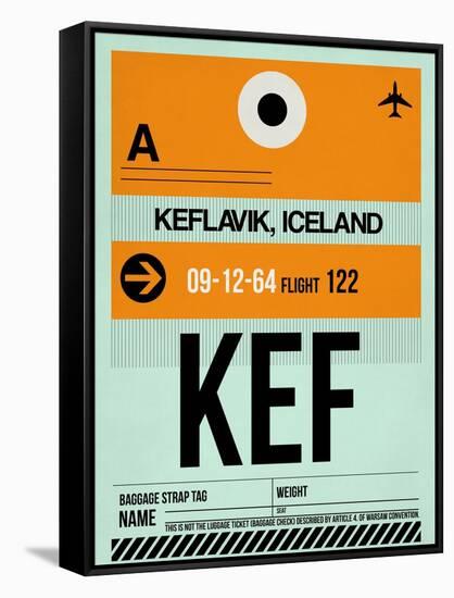 KEF Keflavik Luggage Tag II-NaxArt-Framed Stretched Canvas
