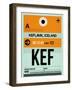 KEF Keflavik Luggage Tag II-NaxArt-Framed Art Print