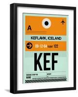 KEF Keflavik Luggage Tag II-NaxArt-Framed Art Print