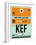 KEF Keflavik Luggage Tag II-NaxArt-Framed Art Print