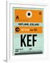 KEF Keflavik Luggage Tag II-NaxArt-Framed Art Print