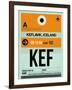 KEF Keflavik Luggage Tag II-NaxArt-Framed Art Print