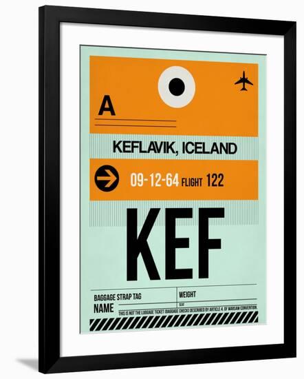 KEF Keflavik Luggage Tag II-NaxArt-Framed Art Print