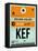 KEF Keflavik Luggage Tag II-NaxArt-Framed Stretched Canvas