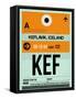 KEF Keflavik Luggage Tag II-NaxArt-Framed Stretched Canvas