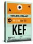 KEF Keflavik Luggage Tag II-NaxArt-Stretched Canvas