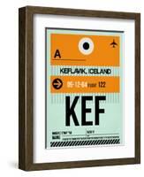 KEF Keflavik Luggage Tag II-NaxArt-Framed Art Print