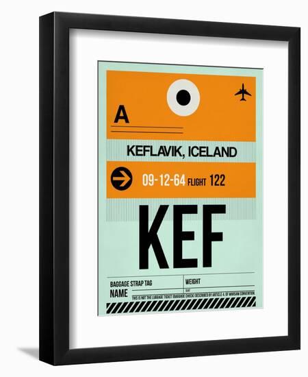 KEF Keflavik Luggage Tag II-NaxArt-Framed Art Print