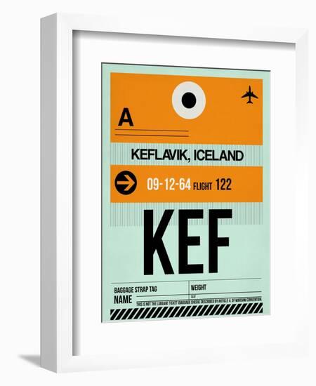 KEF Keflavik Luggage Tag II-NaxArt-Framed Art Print