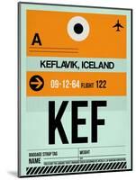 KEF Keflavik Luggage Tag II-NaxArt-Mounted Art Print