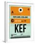 KEF Keflavik Luggage Tag II-NaxArt-Framed Art Print