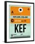 KEF Keflavik Luggage Tag II-NaxArt-Framed Art Print