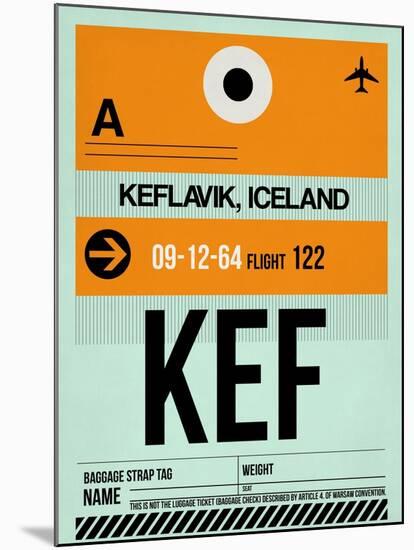 KEF Keflavik Luggage Tag II-NaxArt-Mounted Art Print