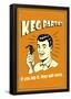 Keg Parties If You Tap It They Will Come Funny Retro Poster-null-Framed Poster