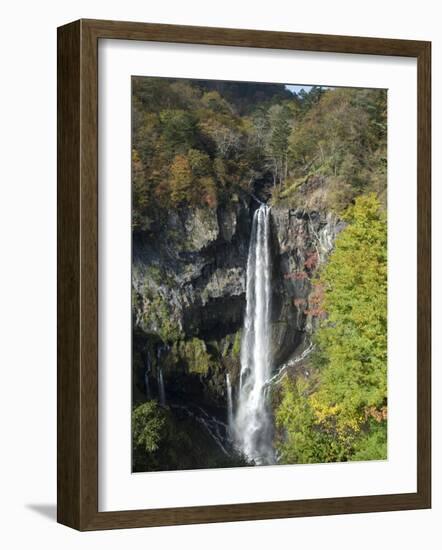 Kegon-No-Taki, Waterfall 97M High, Chuzenji, Nikko, Honshu, Japan-Tony Waltham-Framed Photographic Print