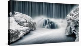 Icy Falls-Keijo Savolainen-Stretched Canvas
