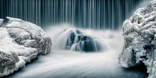 Icy Falls-Keijo Savolainen-Stretched Canvas