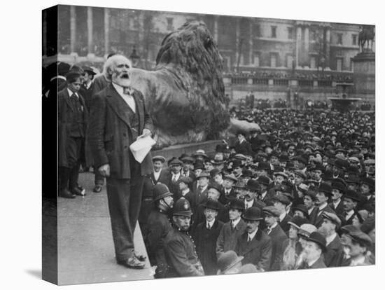 Keir Hardie Giving a Speech-null-Stretched Canvas