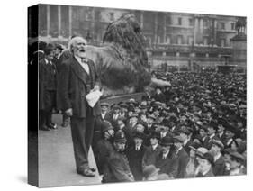 Keir Hardie Giving a Speech-null-Stretched Canvas