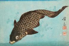 Koi, Pub.1842 (Colour Woodblock Print)-Keisai (1790-1848) Eisen-Framed Giclee Print