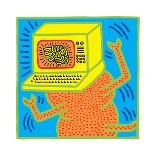 Untitled Pop Art-Keith Haring-Mounted Giclee Print