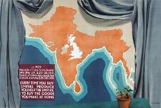 India and the British Isles Drawn to the Same Scale-Keith Henderson-Giclee Print