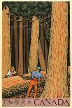 Timber in Canada-Keith Henderson-Giclee Print