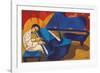 Keith Jarrett - Grand Piano Meditation-Marsha Hammel-Framed Giclee Print