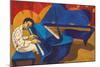 Keith Jarrett - Grand Piano Meditation-Marsha Hammel-Mounted Giclee Print