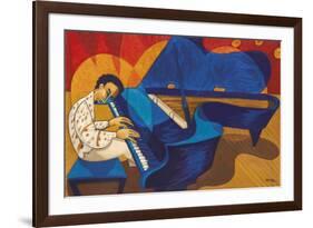 Keith Jarrett - Grand Piano Meditation-Marsha Hammel-Framed Giclee Print