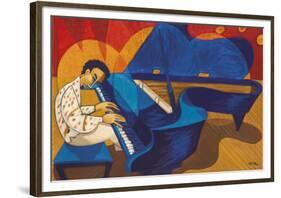 Keith Jarrett - Grand Piano Meditation-Marsha Hammel-Framed Giclee Print