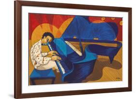 Keith Jarrett - Grand Piano Meditation-Marsha Hammel-Framed Giclee Print