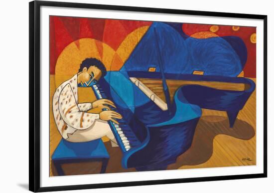 Keith Jarrett - Grand Piano Meditation-Marsha Hammel-Framed Giclee Print