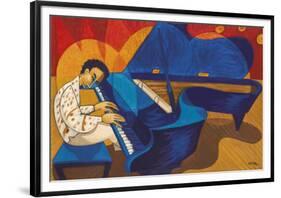 Keith Jarrett - Grand Piano Meditation-Marsha Hammel-Framed Giclee Print