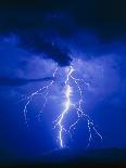 Summer Lightning Storm Near Tucson, Arizona-Keith Kent-Framed Photographic Print