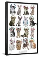 Keith Kimberlin - Kittens - Headphones-Trends International-Framed Poster