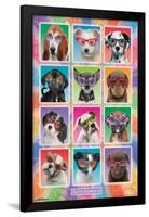 Keith Kimberlin- Puppies In Sunglasses-Keith Kimberlin-Framed Poster