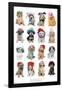 Keith Kimberlin - Puppies With Hats-Trends International-Framed Poster